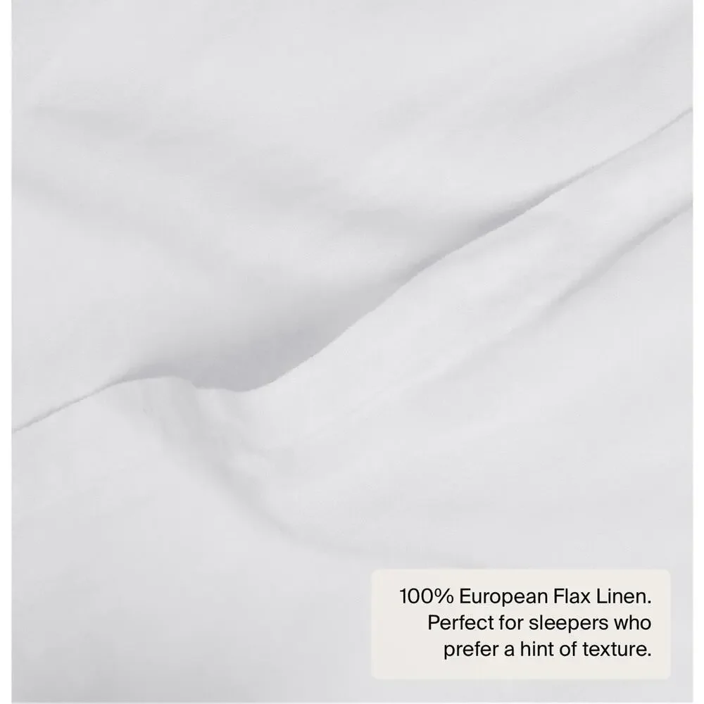Parachute 100% Linen Euro Sham 26 X26 White NEW $79